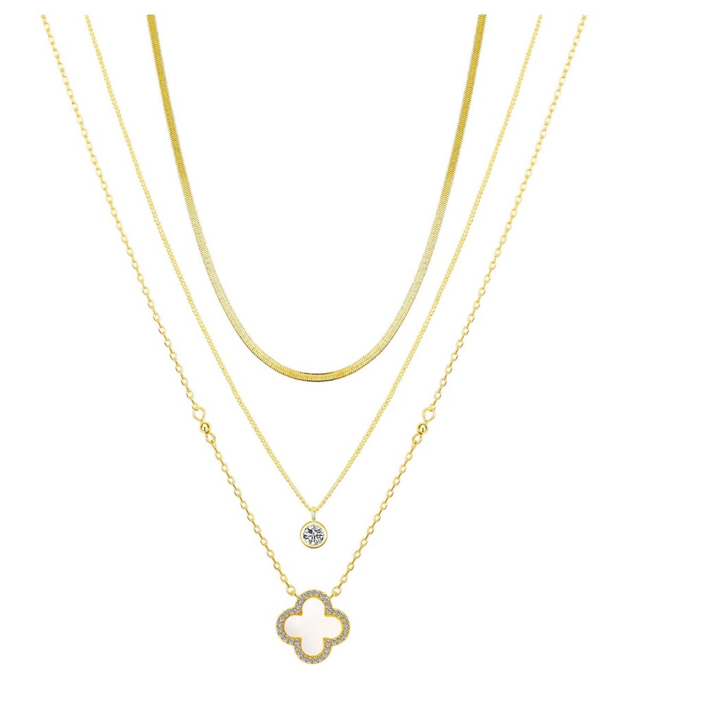 Unwritten Gold Multi-Layer Necklace Set